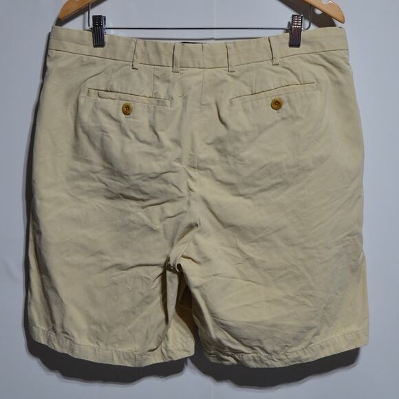 Nat Nast Men's Lux Originals Khaki Silk Cotton Blend Shorts Size 38 - Picture 2 of 11